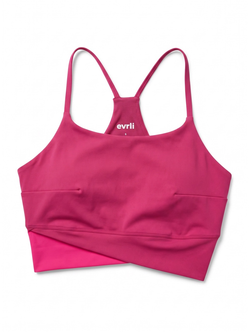 Evrli Pink Colorblock Sports Bra Leggings Matching Workout Set Size Small - Picture 3 of 10